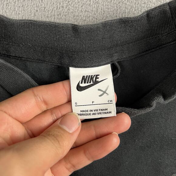 Nike Sweater Mens Small Black Sportswear Tech Fleece Crewneck Sweatshirt - Picture 2 of 7